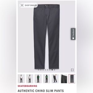 Mens Chino style Vans pants.